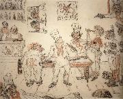 James Ensor Waiters and Cooks Playing Billiards,Emma Lambotte at the Billiard Table oil painting
